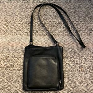 Black Fossil Crossbody Bag